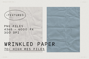 Wrinkled Paper Pack 70 PNG Files