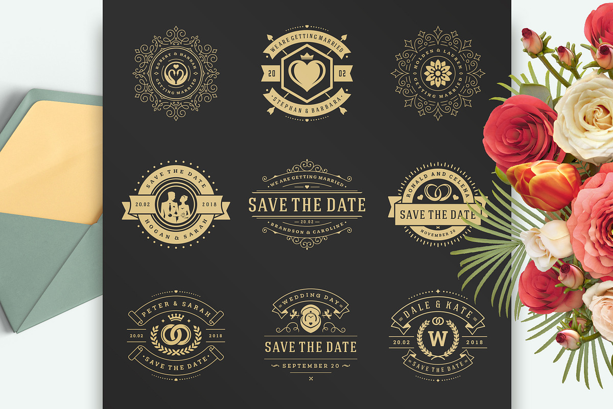 230 Wedding Overlays and Titles, an Invitation Template by Vasya Kobelev (Photo 22 of 47)