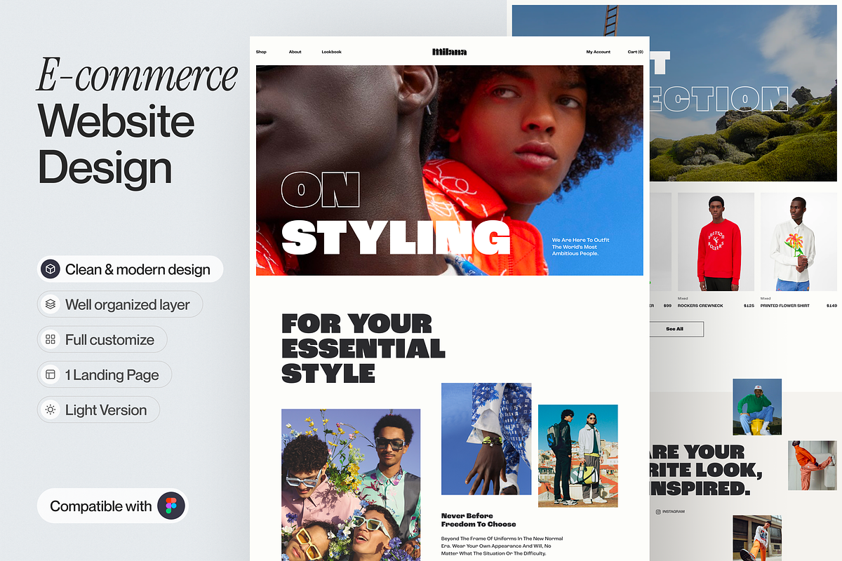 E-commerce Landing Page, a Websites & App Template by sajon.co