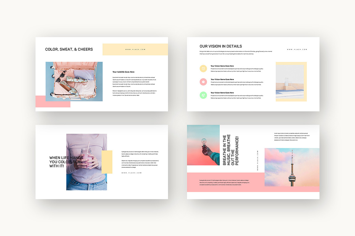 Hjaex : Pastel Catalog Keynote preview 4
