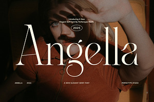 Angella Elegant Serif Font, a Serif Font by Perfectype