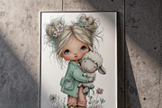Festive Easter Kids Tshirt Clipart, an Illustration by one-touch (Thumbnail 13 of 15)