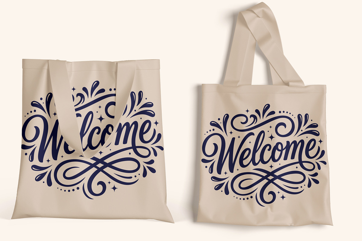 Welcome Typography Hand Lettering, a Decorative Illustration by Ghagra (Photo 6 of 7)