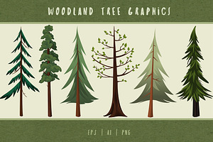 Woodland Trees Graphics