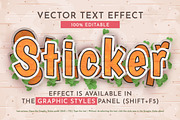 Sticker Carrot Editable Text Effect, a Layer Style Add-On by rwgusev (Thumbnail 4 of 7)