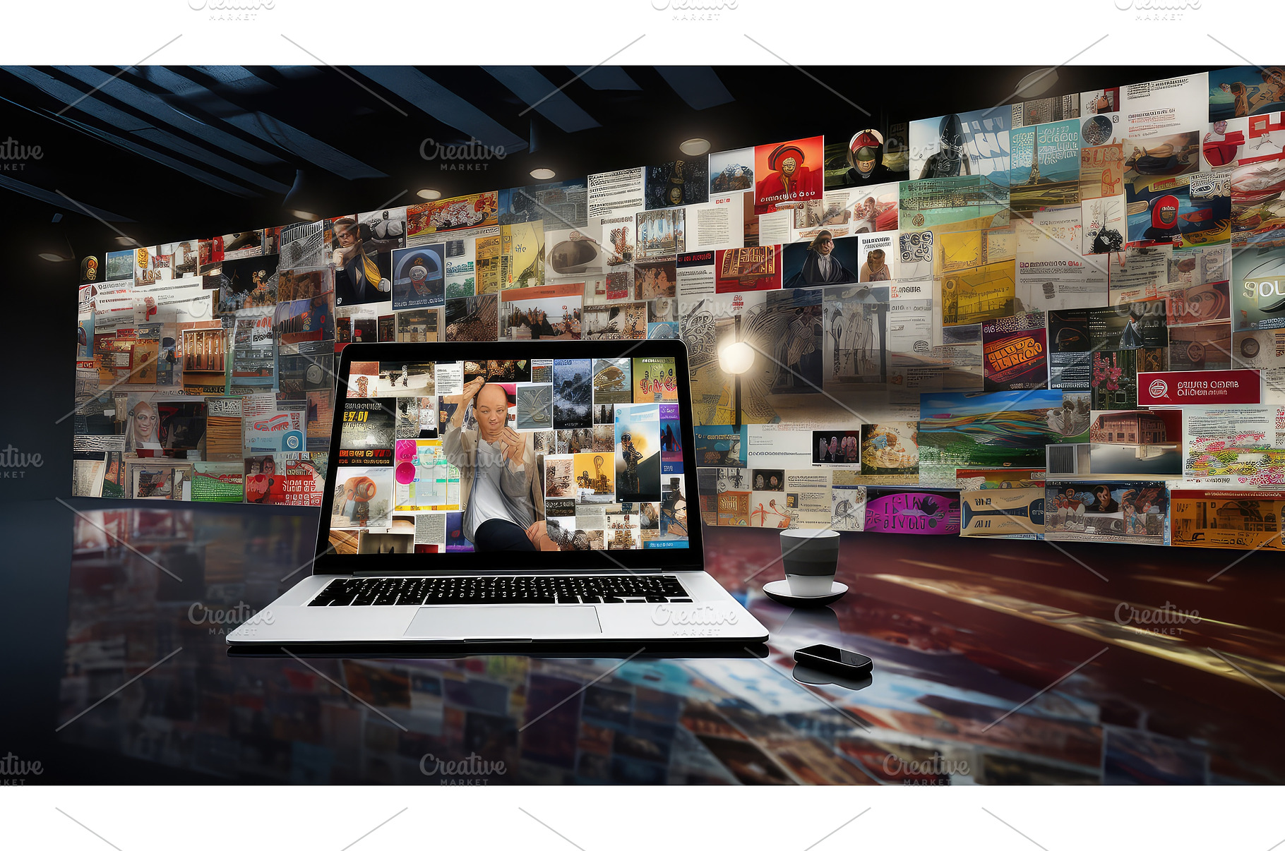 web digital internet background ai, a Technology Photo by pikepicture