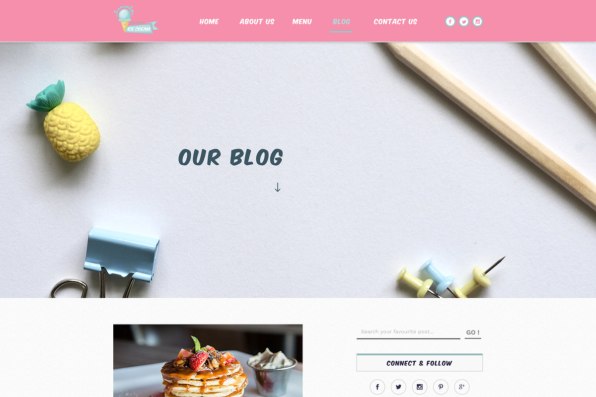 The Cone Cream PSD, a Websites & App Template by Alexander's Studio (Photo 5 of 7)