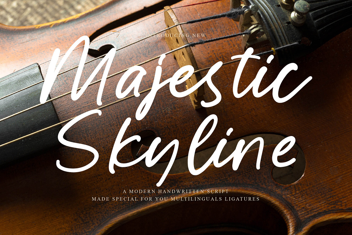 Majestic Skyline, a Script Font by operatype.co (Photo 1 of 15)