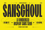 Sansghoul, a Sans Serif Font by graphicook (Thumbnail 1 of 10)