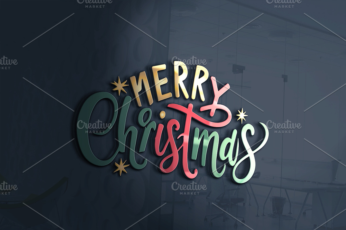 Christmas logo Design Template, a Branding & Logo Template by FusionadCreates (Photo 3 of 3)