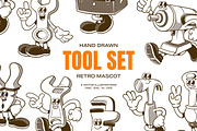 Hand Drawn Tool Set Retro Character, an Object Illustration by Ludere Studios (Thumbnail 1 of 4)