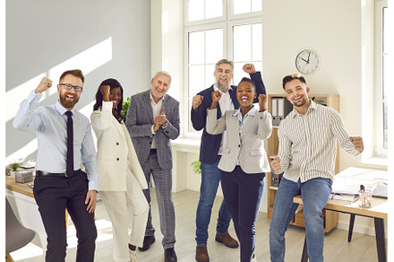 Group of a happy business people, a Person Photo by StudioRomantic