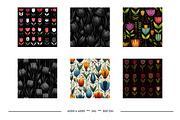Tulip Retro Art Style Patterns, a Pattern Graphic by karenfoleyphoto (Thumbnail 8 of 17)