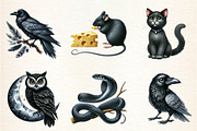Black Animal Clipart, Animals Svg Pn, an Illustration by DreamArtGraphic (Thumbnail 2 of 4)