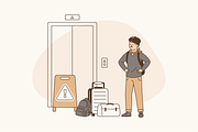 Travel Chaos Illustration, an Object Graphic by Jump Studio (Thumbnail 10 of 12)