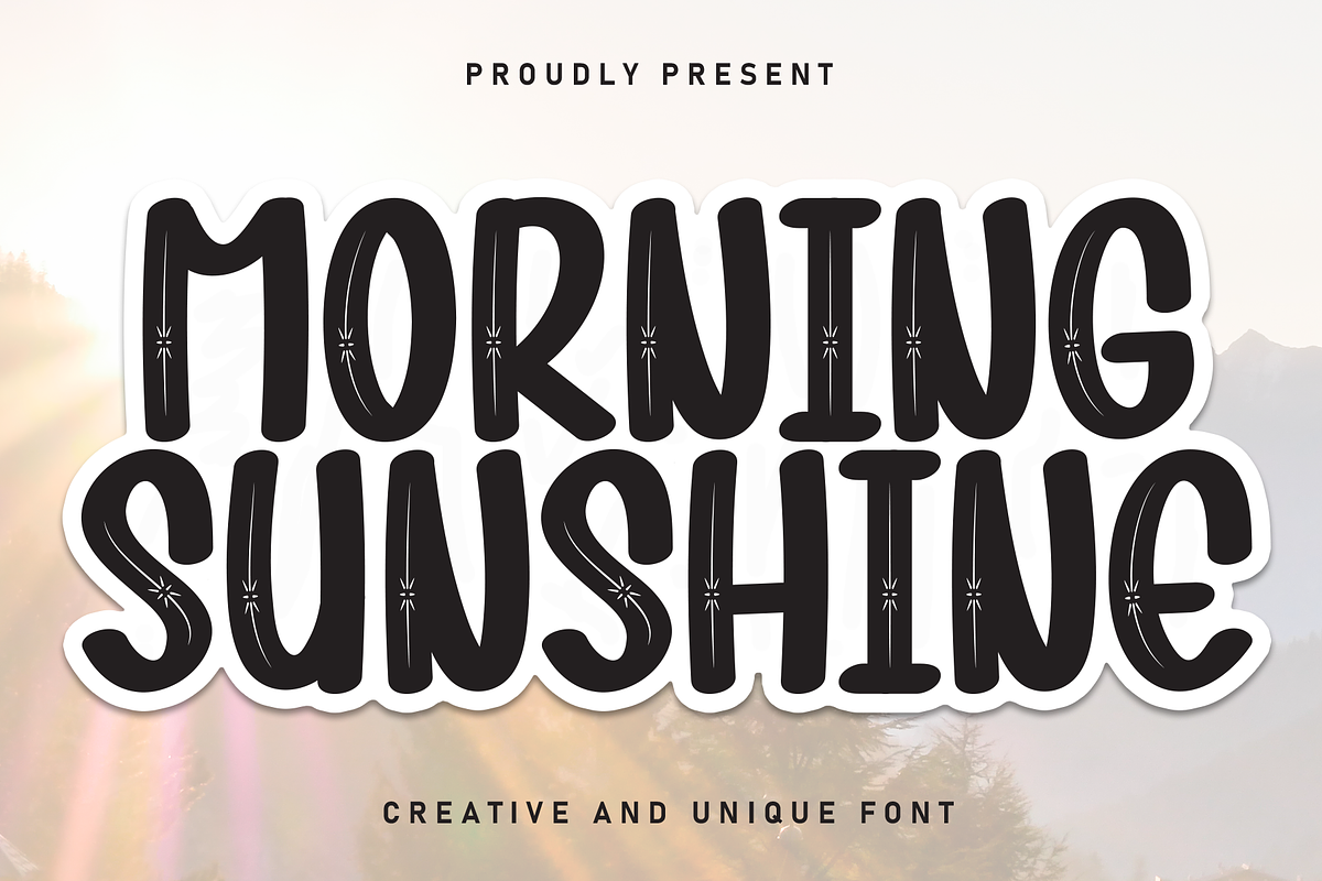 Morning Sunshine | Script Font, a Script Font by Scratchones (Photo 1 of 8)