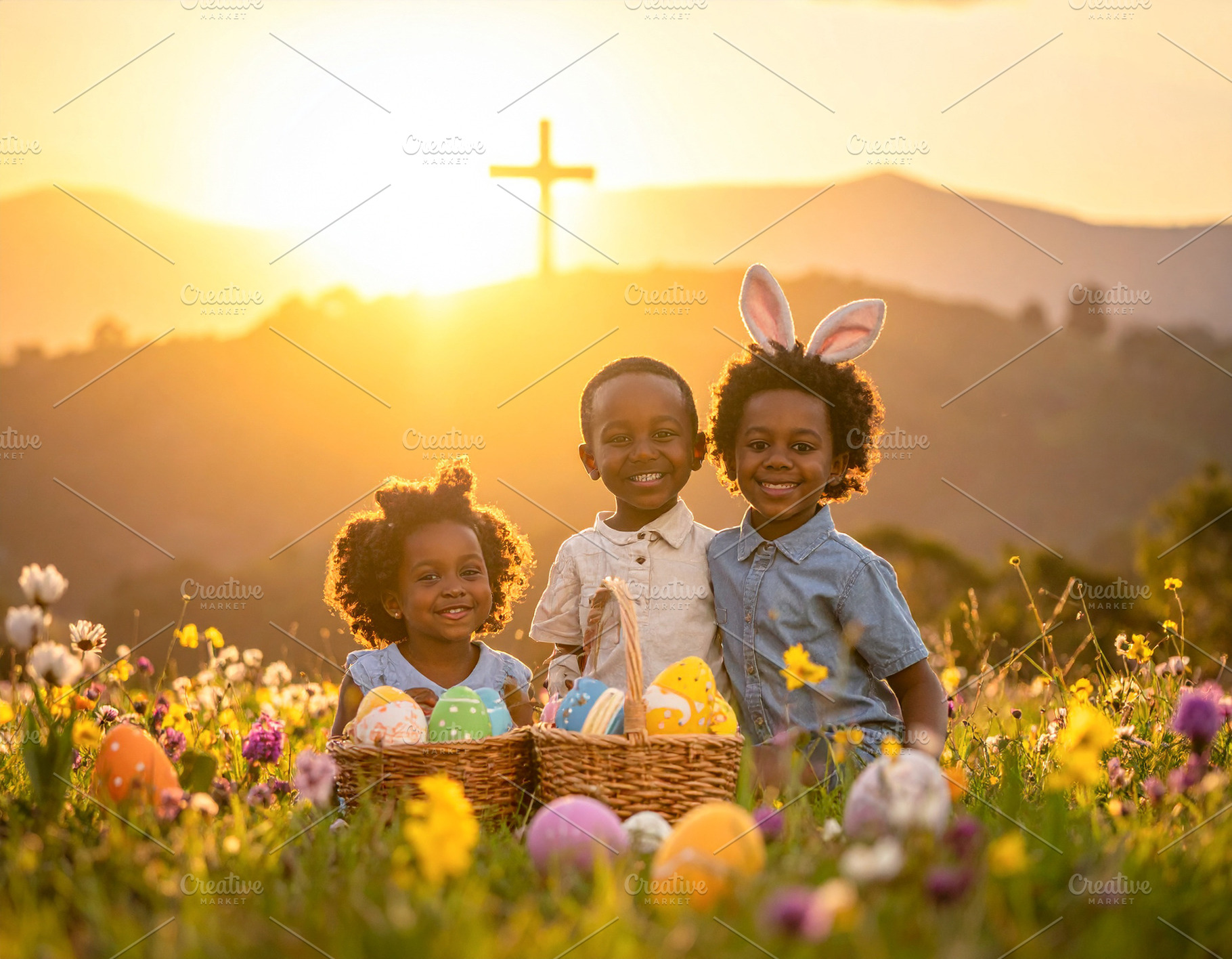 The radiant celebration of easter rebirth, a Holiday Photo by DanFLCreativo