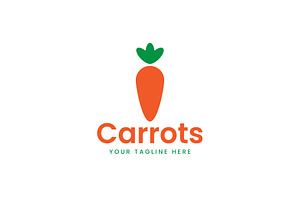 Carrots logo illustration, a Branding & Logo Template by Dyn Studio
