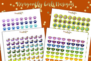 80 Page Rainbow Printable Stickers