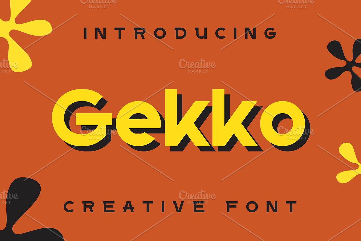 Gekko Creative Font, a Sans Serif Font by Artiveko (Photo 1 of 4)