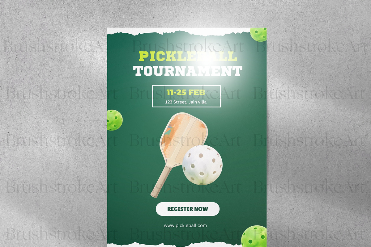 Pickleball Clipart, Pickleball PNG, a Sport Illustration by BrushstrokeArtGB (Photo 9 of 9)