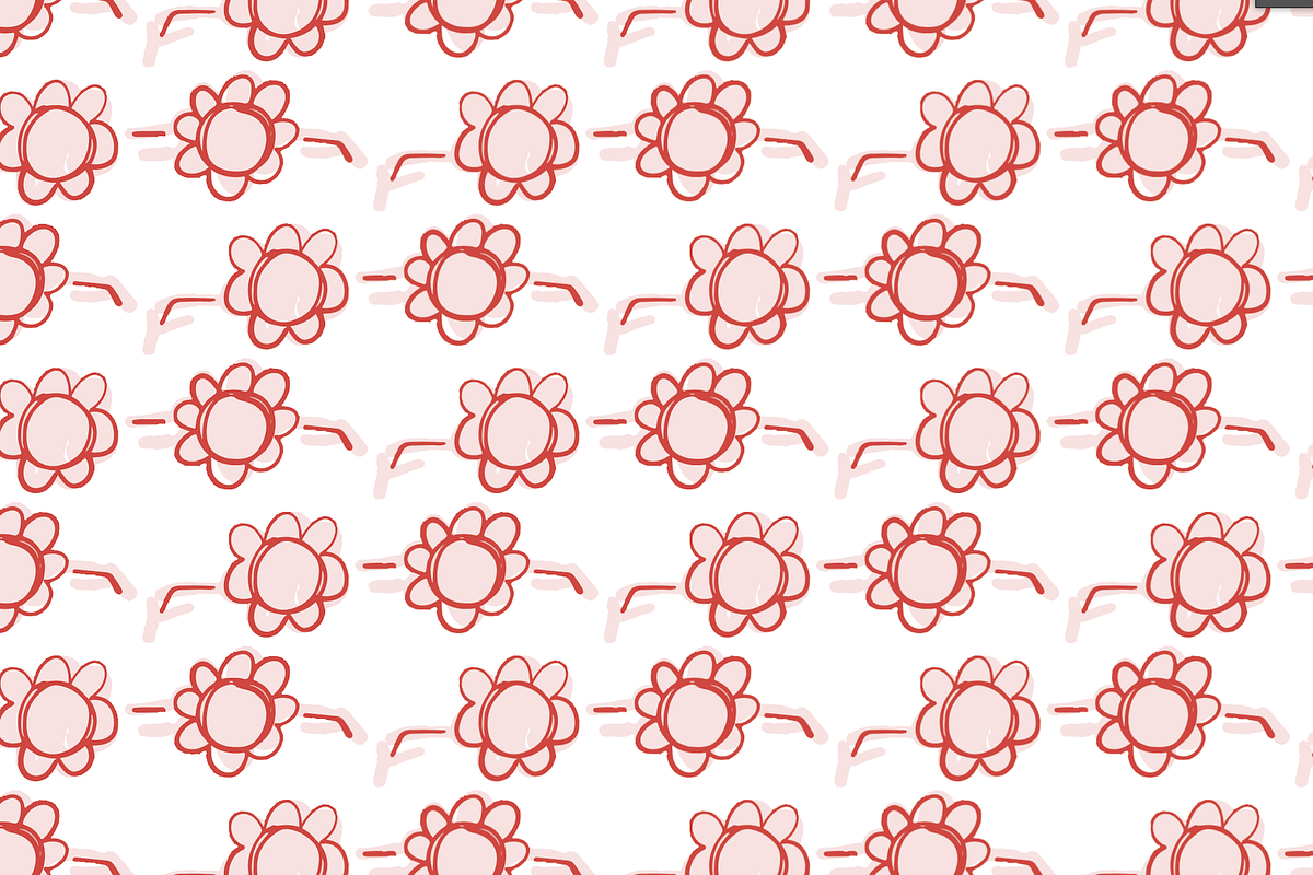 Hand Drawn Valentine Pattern Glasses, an Illustration by SarahOMaryDesigns (Photo 2 of 4)