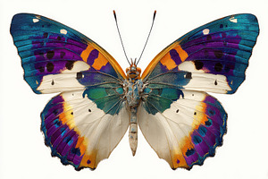 Vibrant Butterfly Wings Detailed Clo, a Photo by Pixeness Studio