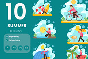 Summer Holiday Illustration Pack, an Illustration by baii09 (Thumbnail 1 of 4)