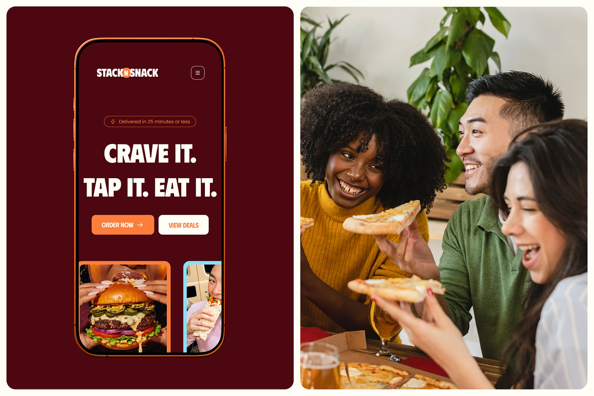 StacknSnack · Food Website Template, a Landing Page Template by Brickclay (Photo 4 of 10)