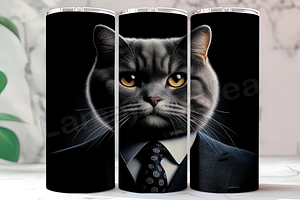 Executive Cat Boss Tumbler, an Arts & Entertainment Photo by LamanAzalea