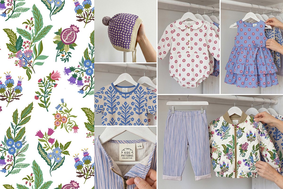 Modern Folk Botanical Patterns, a Pattern Graphic by Sonulkaster (Photo 12 of 13)