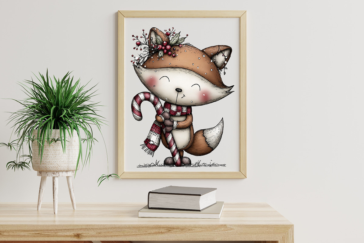 Quirky Fox Clipart PNG, an Illustration by Libby Wishes (Photo 5 of 7)