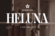 Heluna Elegant Serif Font Typeface, a Serif Font by Perfectype (Thumbnail 1 of 7)