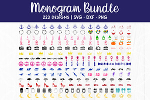 Monogram SVG Cut File Bundle