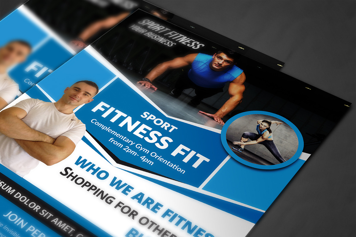 Fitness Flyer Template, a Flyer Template by AfzaalGraphics (Photo 4 of 4)