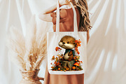 Whimsical Autumn Fall Otter Clipart, a Seasonal Illustration by Designworld (Thumbnail 10 of 10)