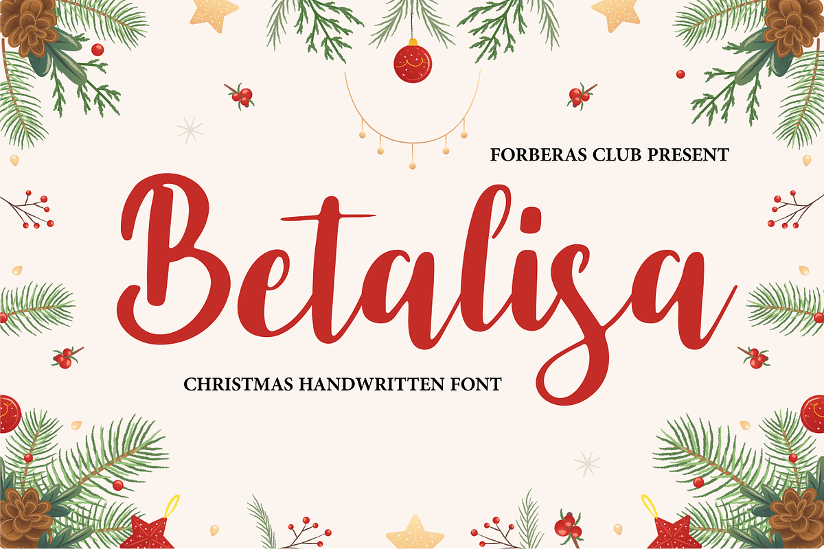 Betalisa | Handwritten Font, a Script Font by Forberas Club (Photo 1 of 7)
