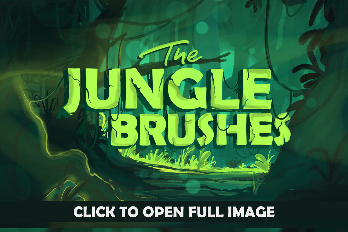 The Jungle: Procreate Brushes preview 2
