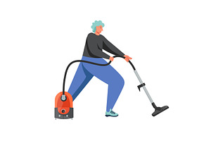 Cleaning company service, vector, a Person Illustration by Sky Pics Studio