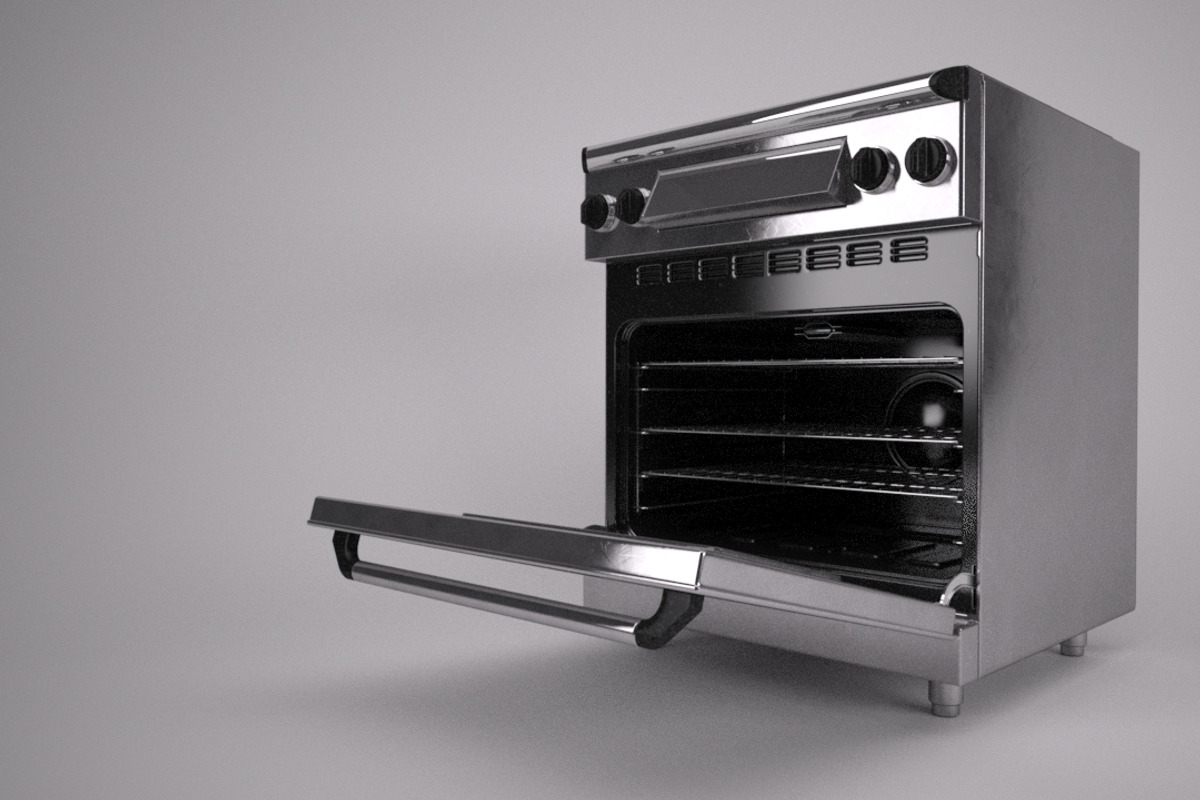 30 inch gas range cooker, a Furniture 3D Model by kjpargeterimages (Photo 5 of 15)