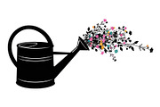 Floral Watering Can Design Bundle, an Illustration by Gaye Art (Thumbnail 3 of 31)