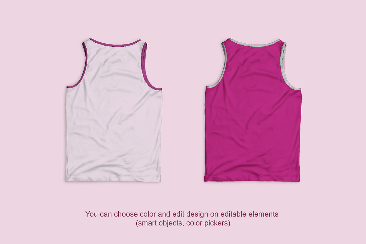 Unisex Jersey Tank Mockups, an Advertising Mockup by Rasgood (Photo 3 of 3)