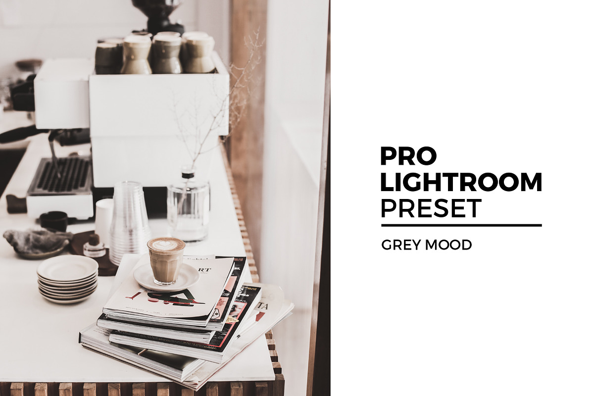 Grey Mood Lightroom Preset, an Action Add-On by IKFDY