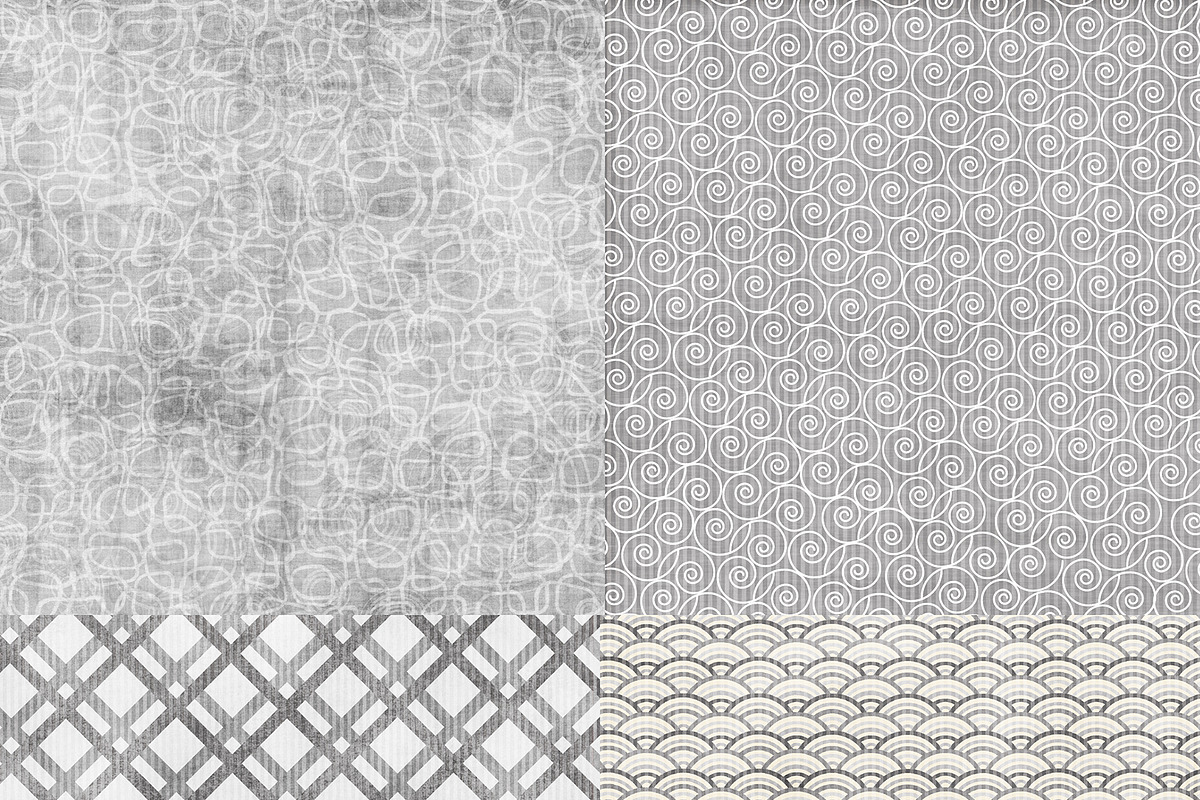 Wild About Grey Digital Paper Pack preview 4