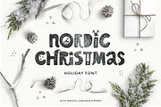 Nordic Christmas - scandinavian font, a Font by Favete Art (Thumbnail 1 of 12)
