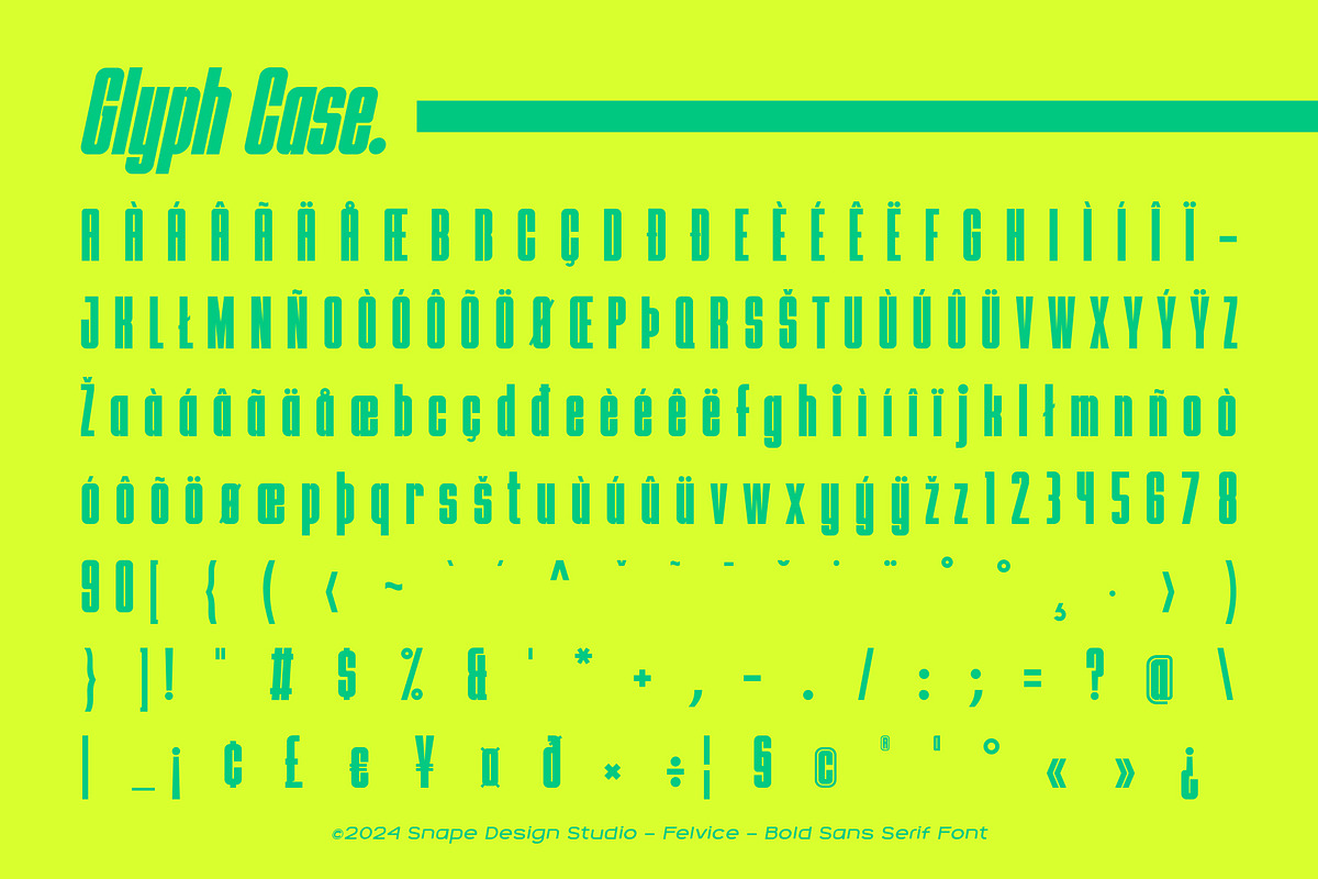 Felvice - The Bold Font, a Sans Serif Font by Snape Design Studio (Photo 6 of 12)