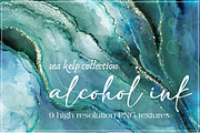 Alcohol Ink Sea Kelp Collection, a Texture Graphic by Coral Antler (Thumbnail 1 of 6)