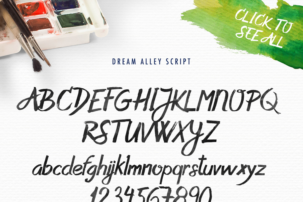 Dream Alley Font preview 5