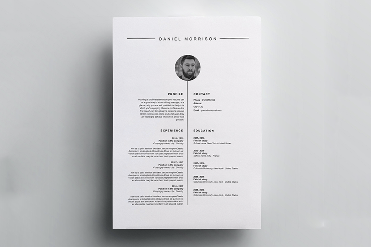 Resume Template / CV & Cover Letter, a Resume Template by AnagramDesign (Photo 1 of 3)