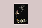 Watercolor Halloween Witch Broom Set, a Background Graphic by Fresh art by Larysa (Thumbnail 5 of 6)